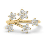 The Blossia Ring - Diamond Blossom Branch Ring