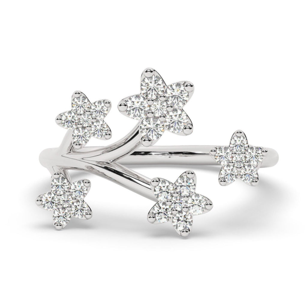 The Blossia Ring - Diamond Blossom Branch Ring