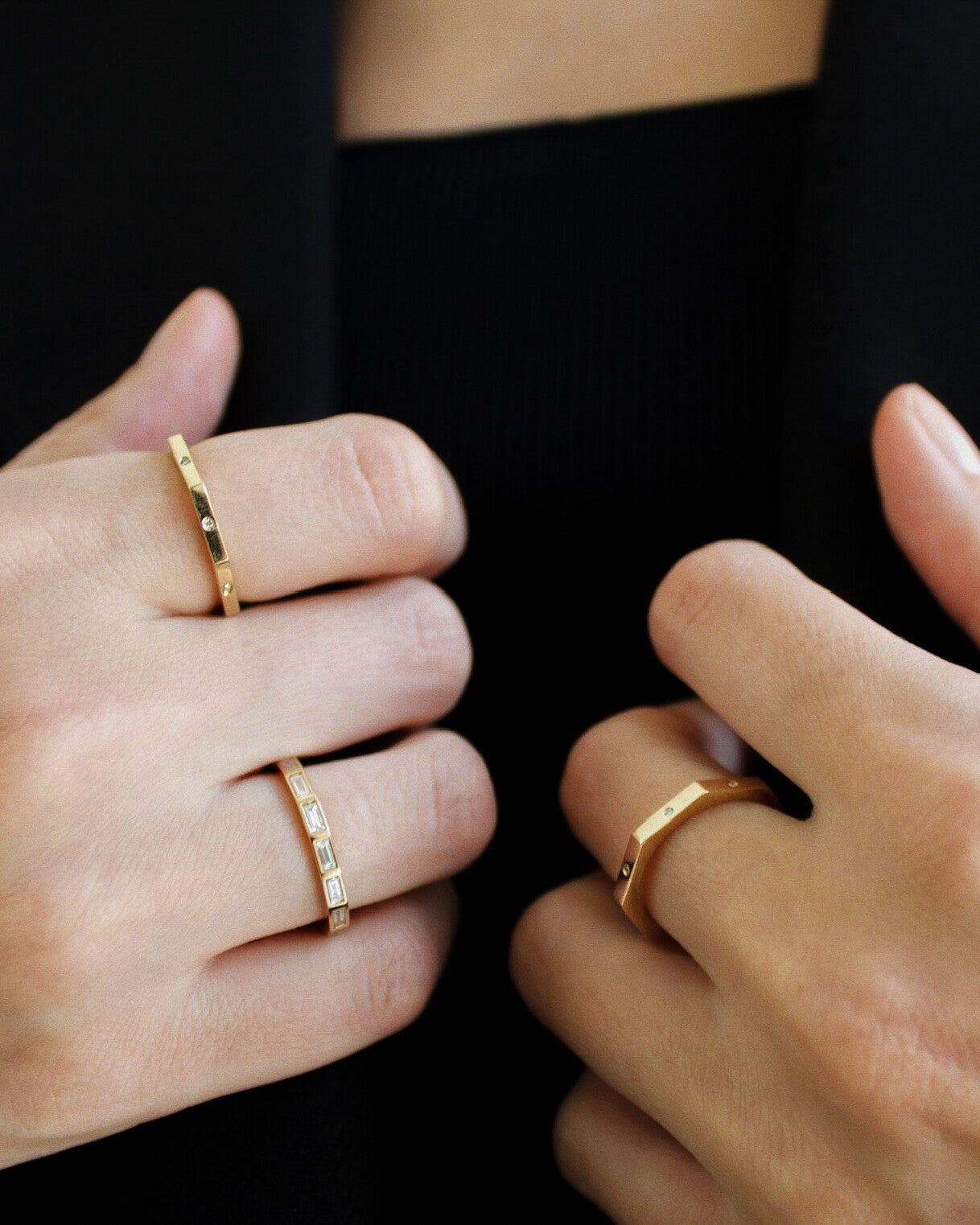 The Camille Band - Baguette-Cut Bezel Eternity Band