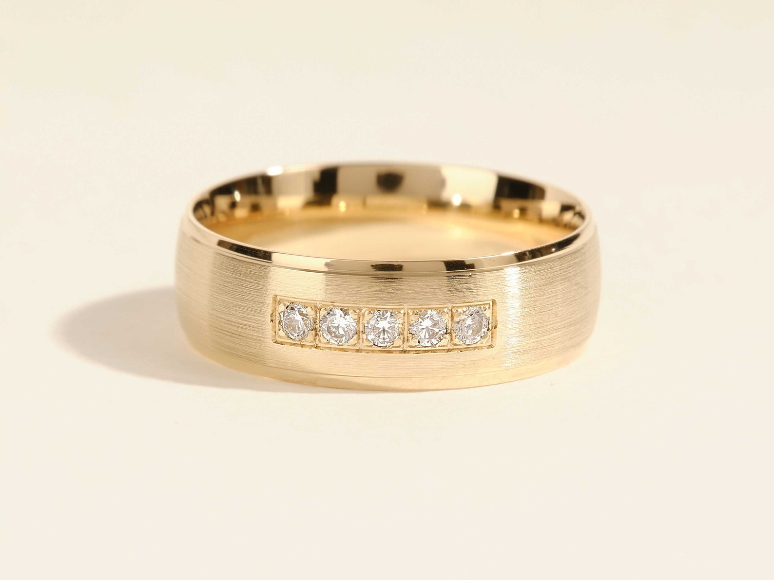 The Carter Band - Five Stone Inset Diamond Band