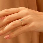 The Cascara Ring - Diamond Cascade Statement Ring