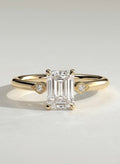 The Catherine Ring - Emerald Cut Milgrain Vintage Ring