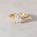 The Catherine Ring - Emerald Cut Milgrain Vintage Ring