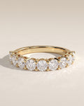The Clara Band - Round Diamond Half Eternity Band