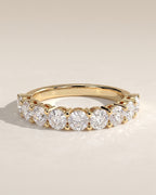 The Clara Band - Round Diamond Half Eternity Band