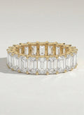 The Clarène Band - Emerald Cut Diamond Full Eternity Ring