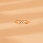 The Crown Guard Band - Baguette Diamond Ring Guard