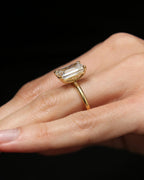 The Diana Ring - Emerald Cut High-Set Solitaire Ring