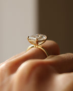 The Diana Ring - Emerald Cut High-Set Solitaire Ring