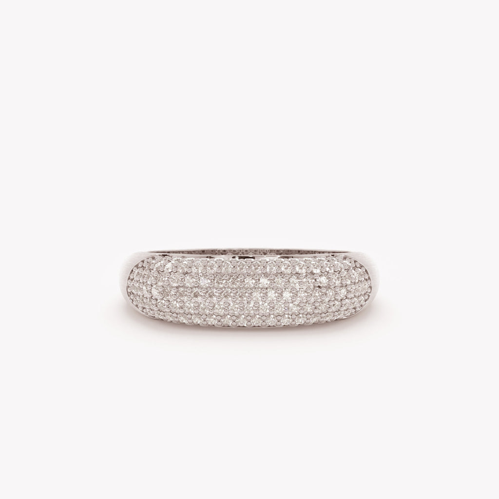 The Dome Ring - Multi Row Diamond Statement Band
