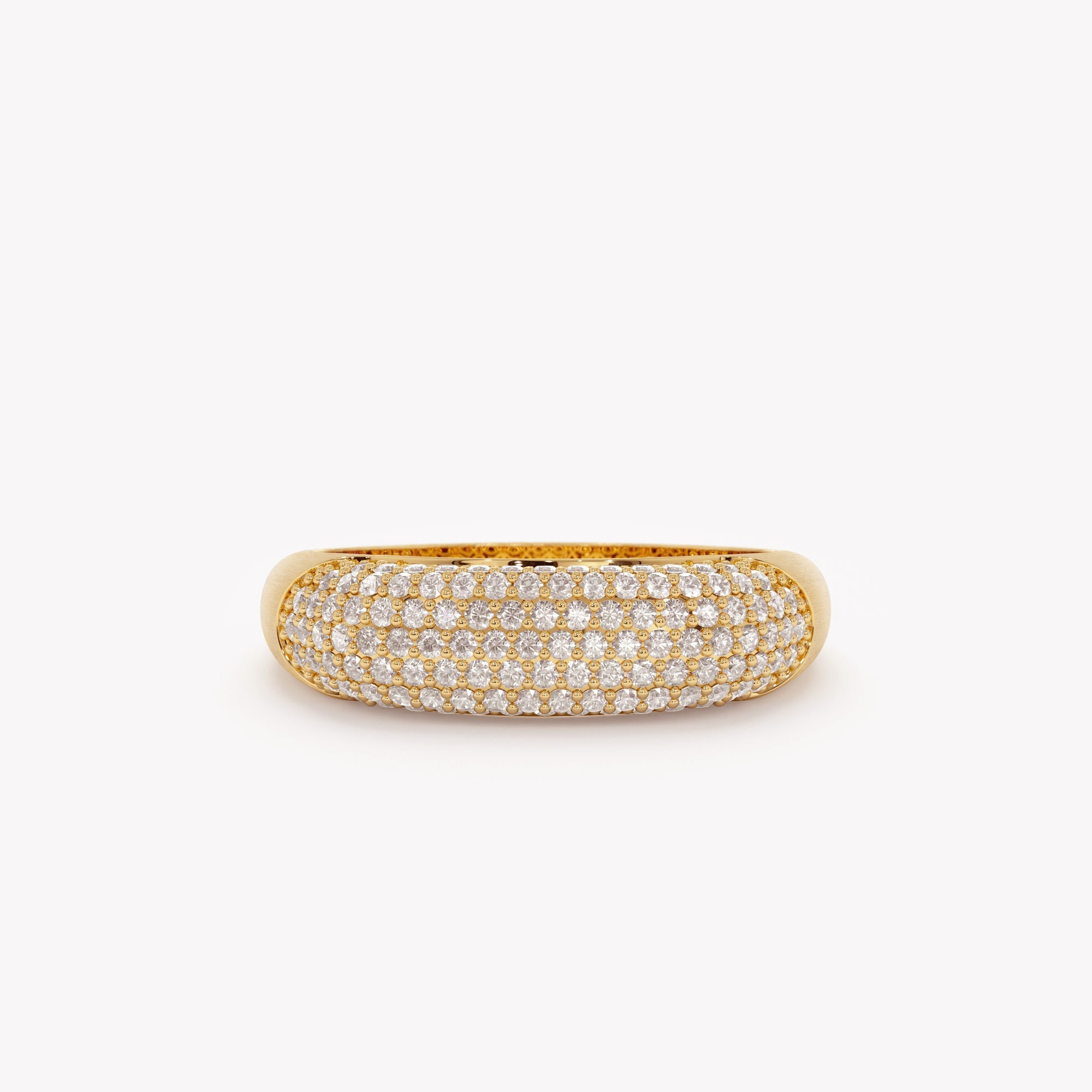 The Dome Ring - Multi Row Diamond Statement Band
