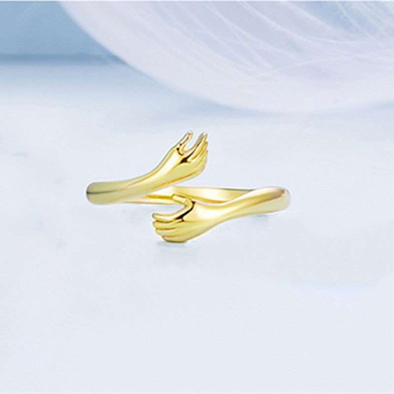 The Elara Band - Silver Hug Bypass Ring