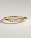 The Ella Band - Graduated Diamond Accent Ring