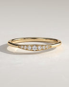 The Ella Band - Graduated Diamond Accent Ring