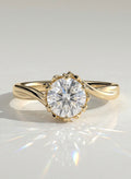 The Elowen Ring - Floral Bypass Diamond Ring