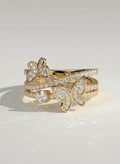The Elyra Ring - Diamond Butterfly Stack Ring