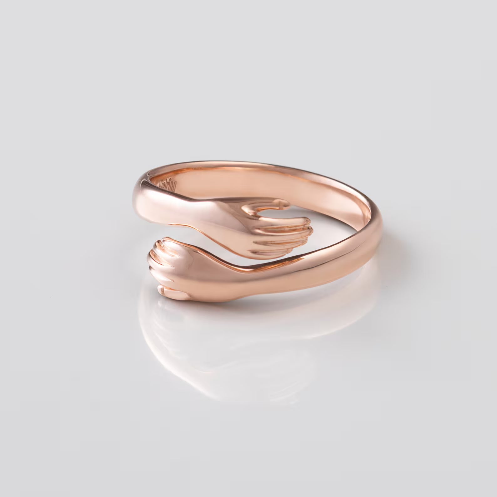 The Embrace Ring - Sculpted Hand Wrap Ring
