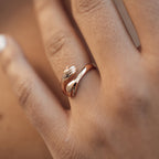 The Embrace Ring - Sculpted Hand Wrap Ring