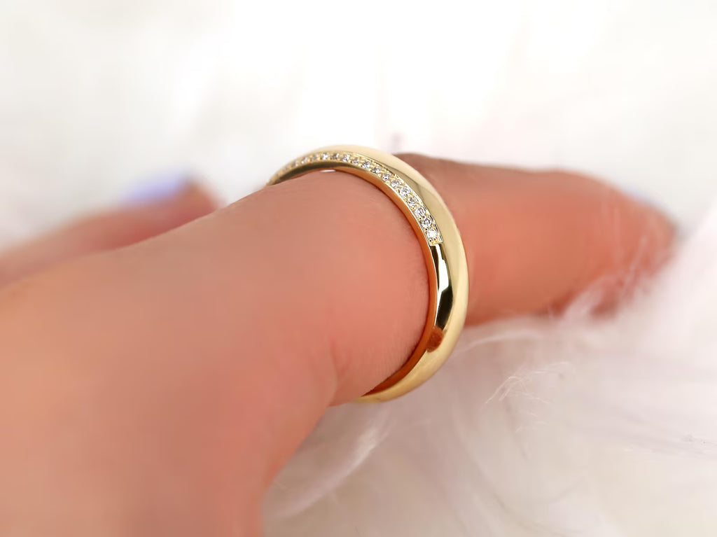 The Ethan Band - Men’s Double Row Pave Diamond Ring