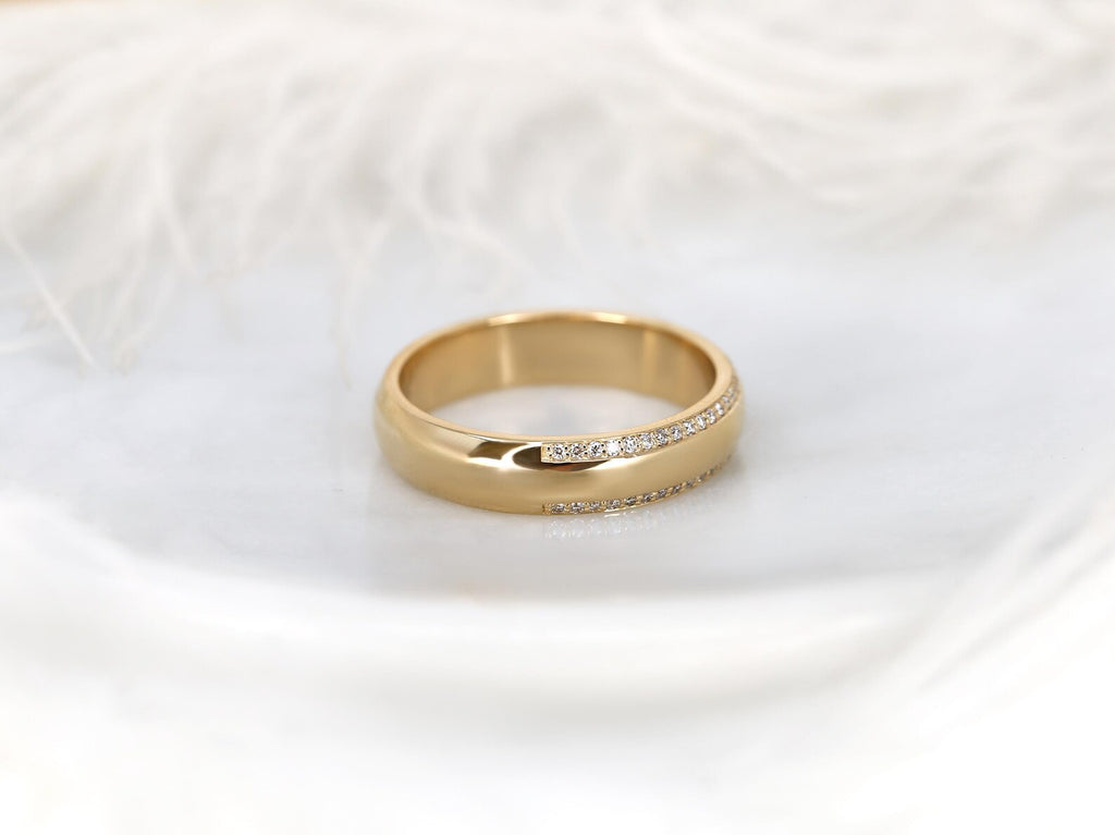 The Ethan Band - Men’s Double Row Pave Diamond Ring