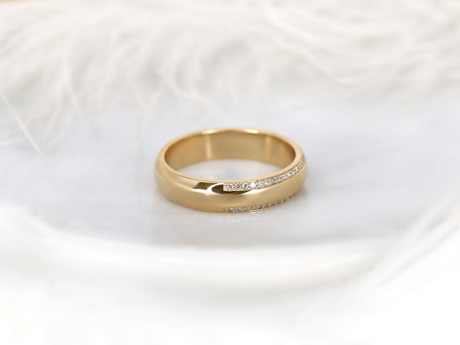 The Ethan Band - Men’s Double Row Pave Diamond Ring