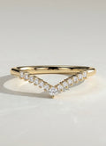 The Evara Ring - Pavé Diamond Contour Band