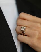 The Fallon Ring - Radiant Bezel Engagement Ring