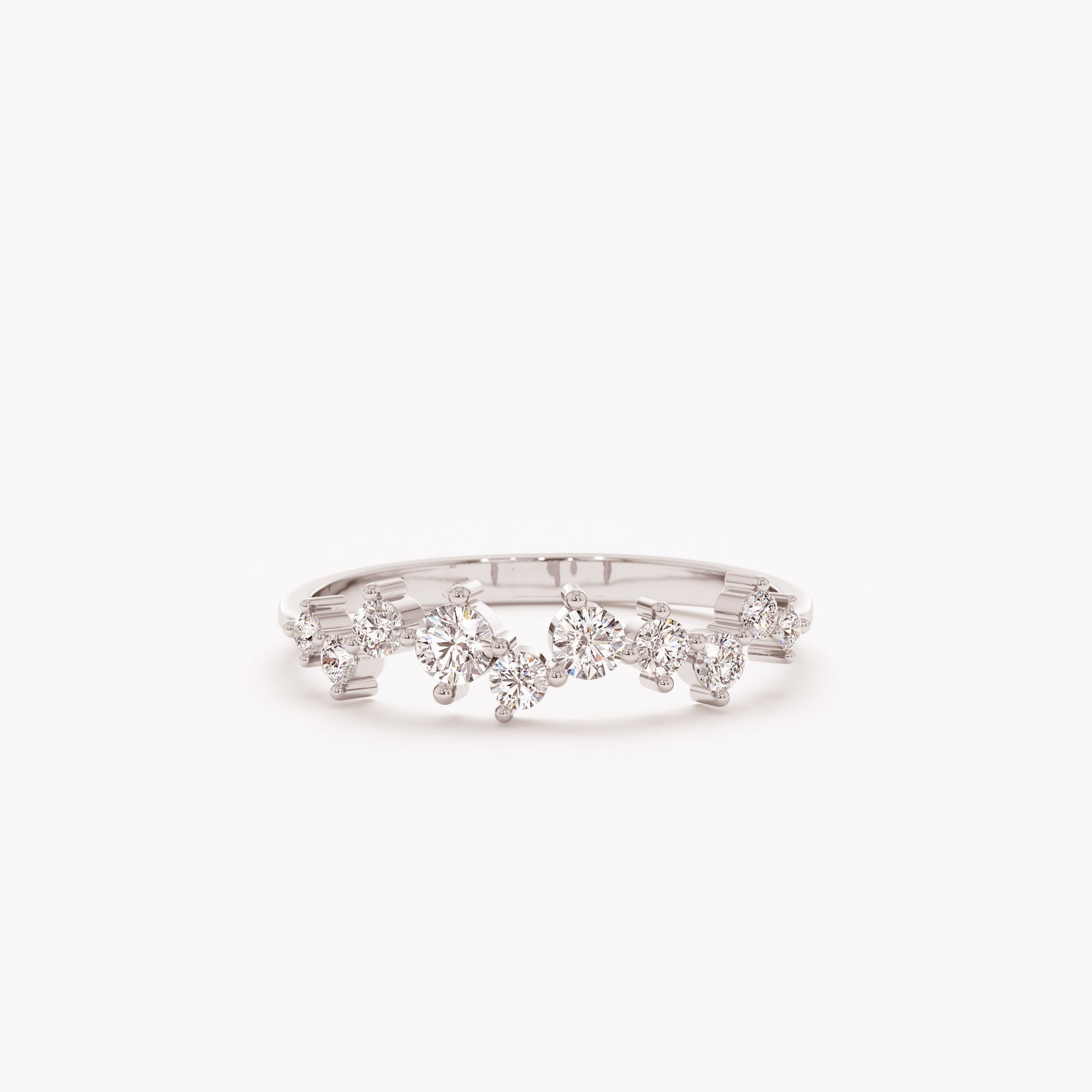 The Flora Ring - Organic Diamond Scatter Cluster Statement Ring