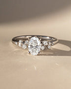 The Glowstar Ring - Oval Cluster Diamond Ring