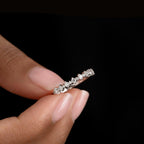 The Grace Band - Round Diamond Half Eternity Ring