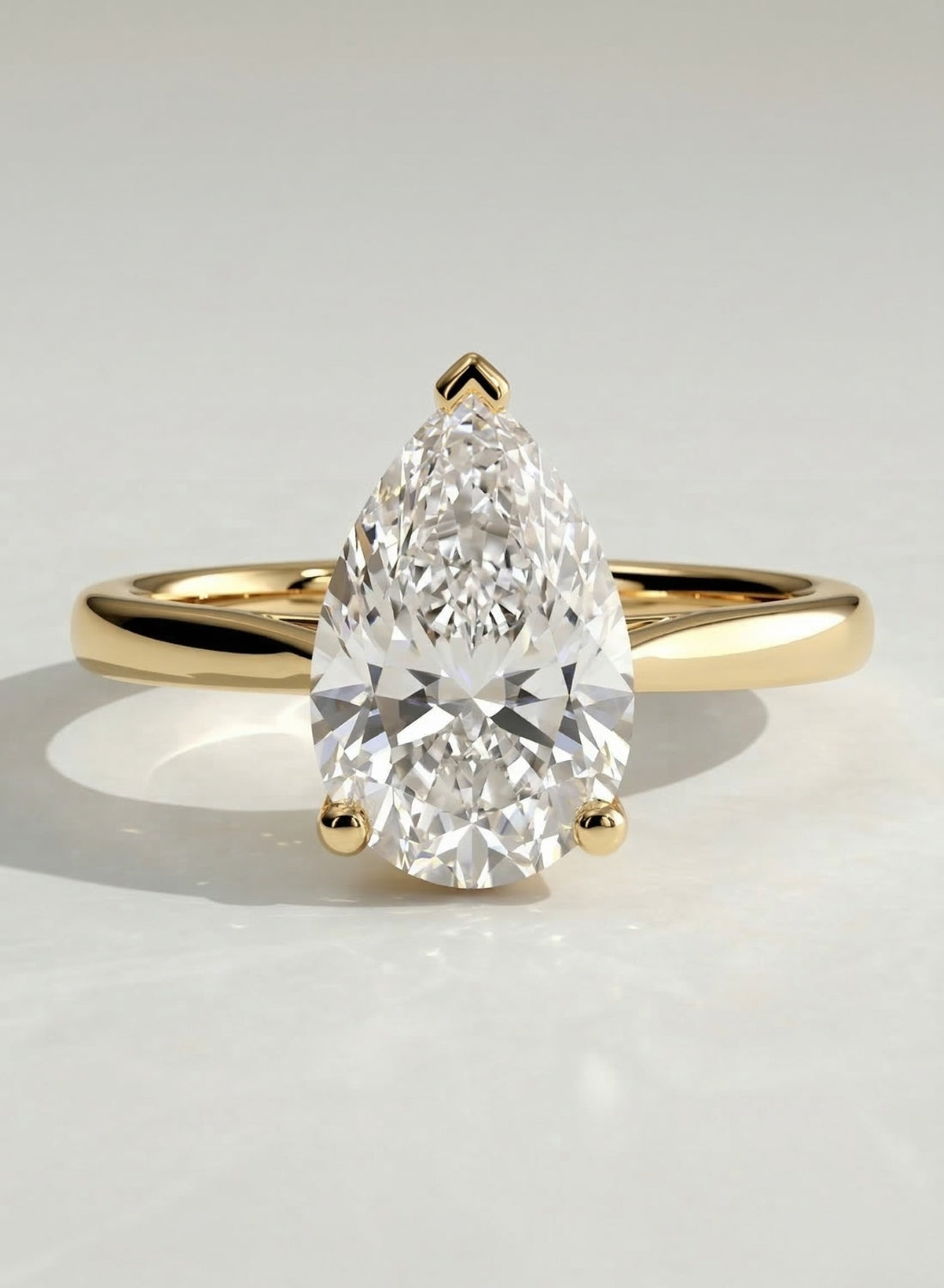 The Imogen Ring – Pear Cut Solitaire Engagement Ring