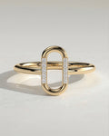 The Isla Ring - Diamond Open Link Ring