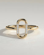 The Isla Ring - Diamond Open Link Ring