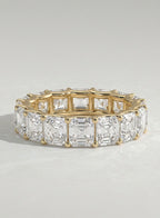 The Isolène Band - Asscher Cut Full Eternity Wedding Ring