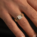 The Jacob Ring - Cushion Diamond Signet Men’s Ring