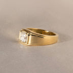 The Jacob Ring - Cushion Diamond Signet Men’s Ring