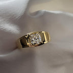 The Jacob Ring - Cushion Diamond Signet Men’s Ring