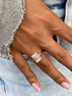 The Kayla Ring - Emerald Cut Solitaire Diamond Engagement Ring