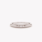 The Leni Ring - Baguette Diamond Dome Ring
