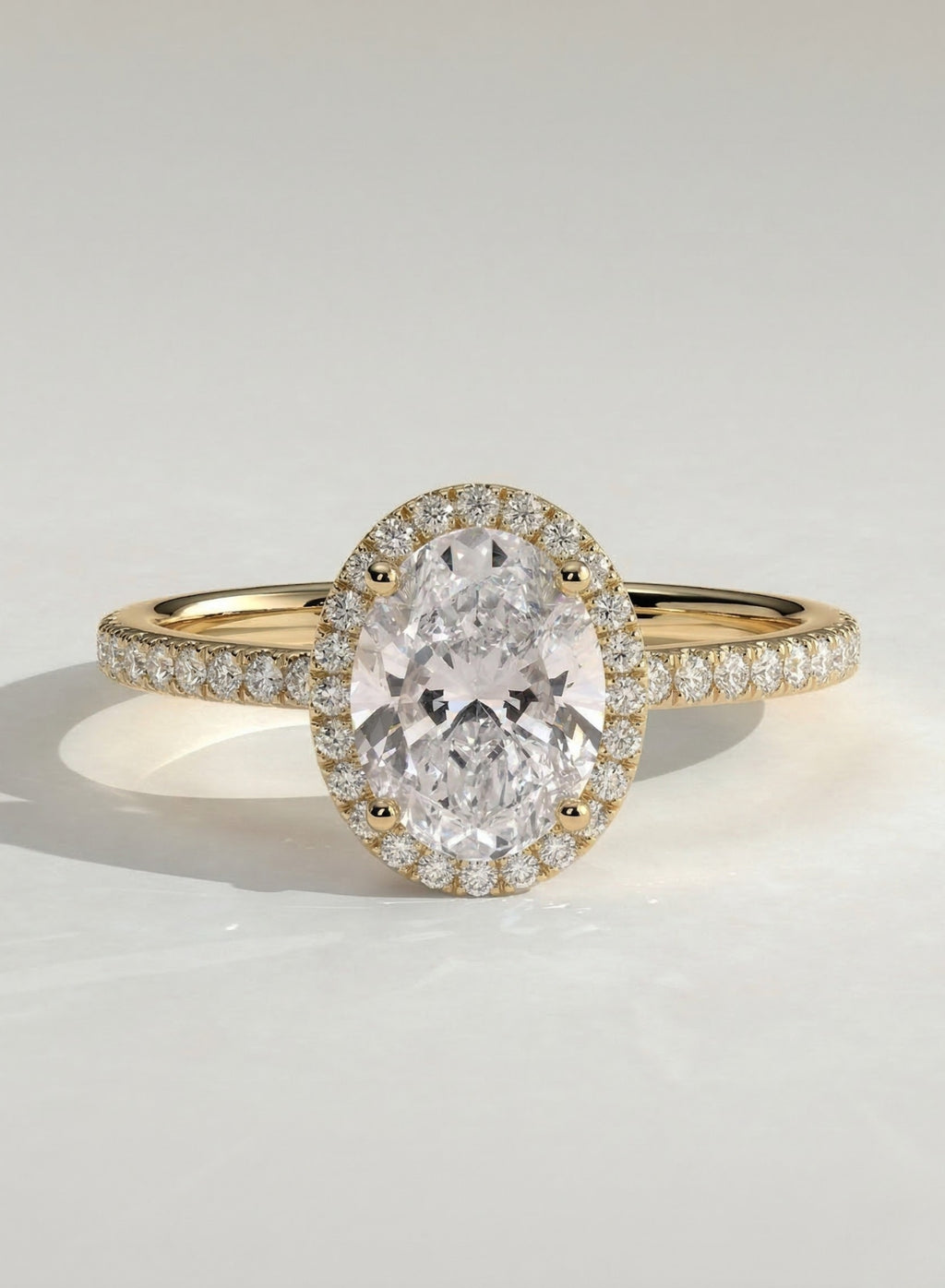 The Liana Ring - Oval Halo Diamond Engagement Ring