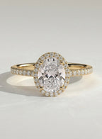 The Liana Ring - Oval Halo Diamond Engagement Ring