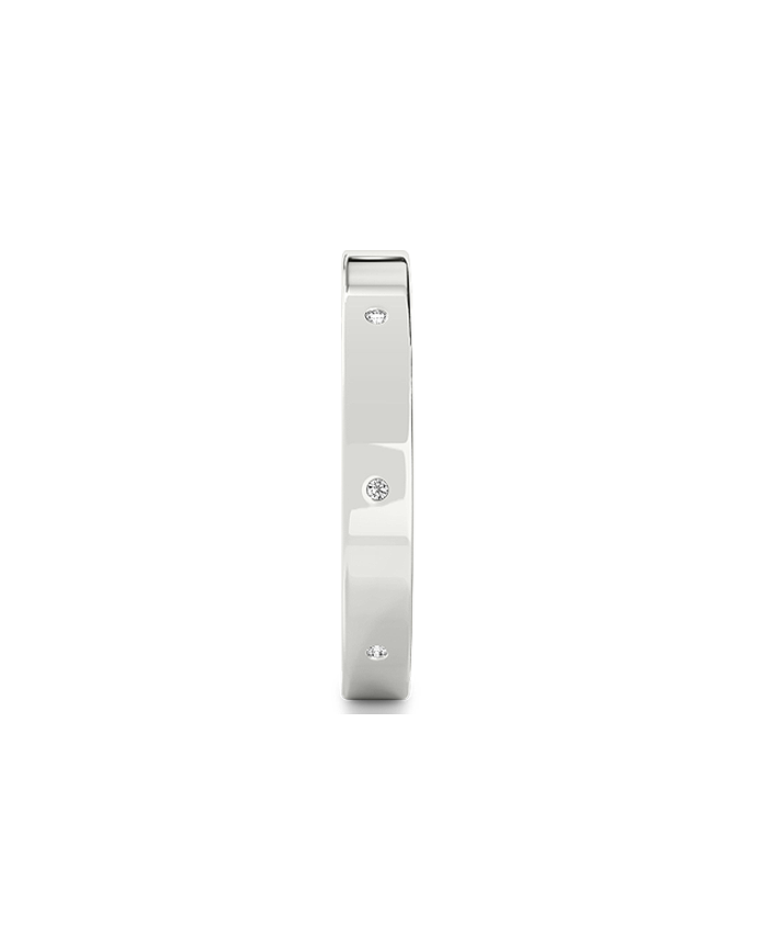 The Lila Band - Flush-Set Diamond Band
