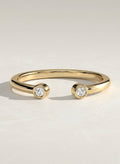 The Lirenne Ring - Cuff Round Diamond Ring