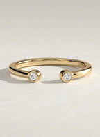 The Lirenne Ring - Cuff Round Diamond Ring