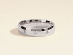 The Lucas Band - Three Stone Bezel Diamond Band