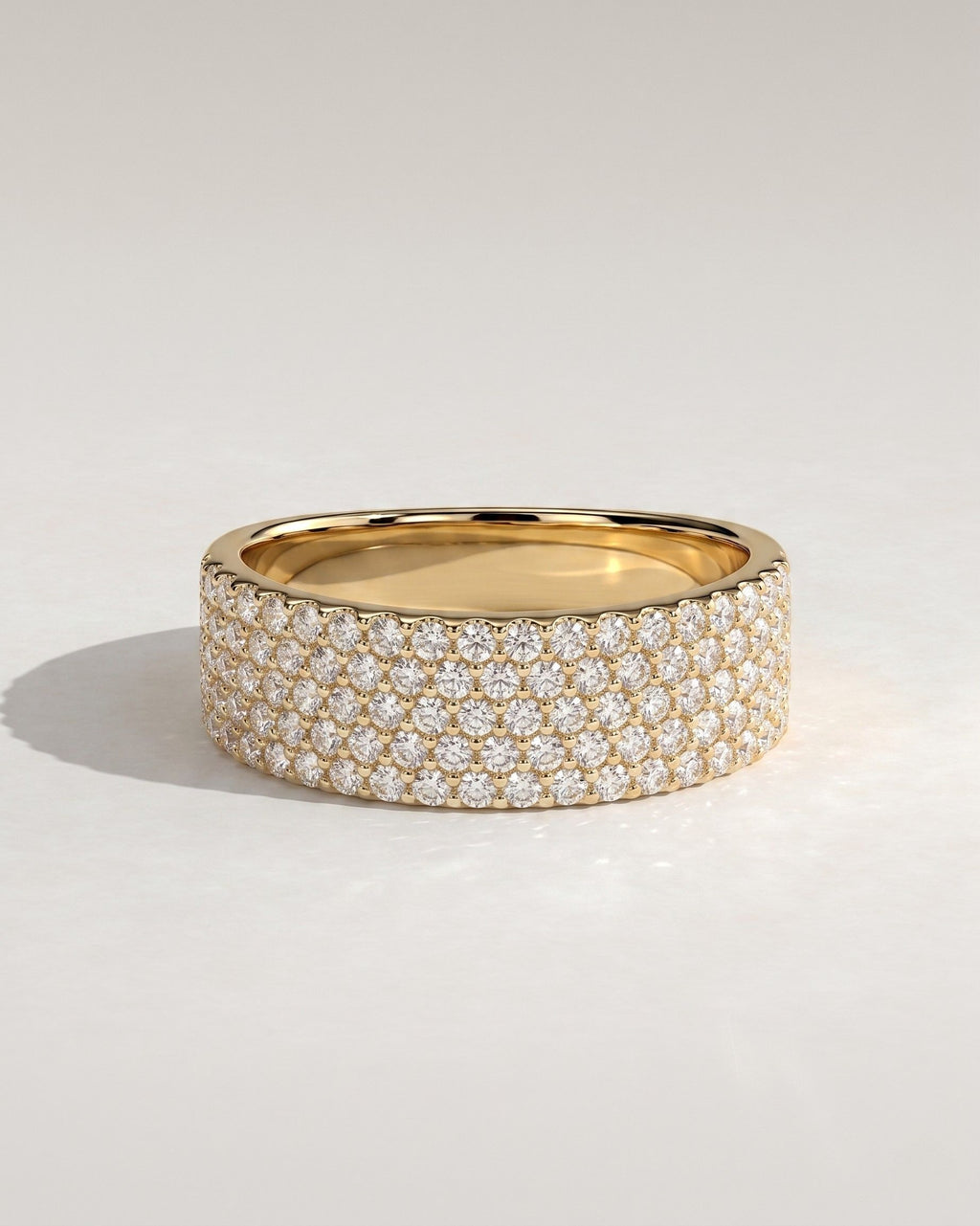 The Margot Band - Wide Pavé Diamond Band