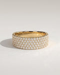 The Margot Band - Wide Pavé Diamond Band