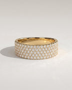 The Margot Band - Wide Pavé Diamond Band