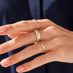 The Marina Band - Diamond Wave Wrap Ring