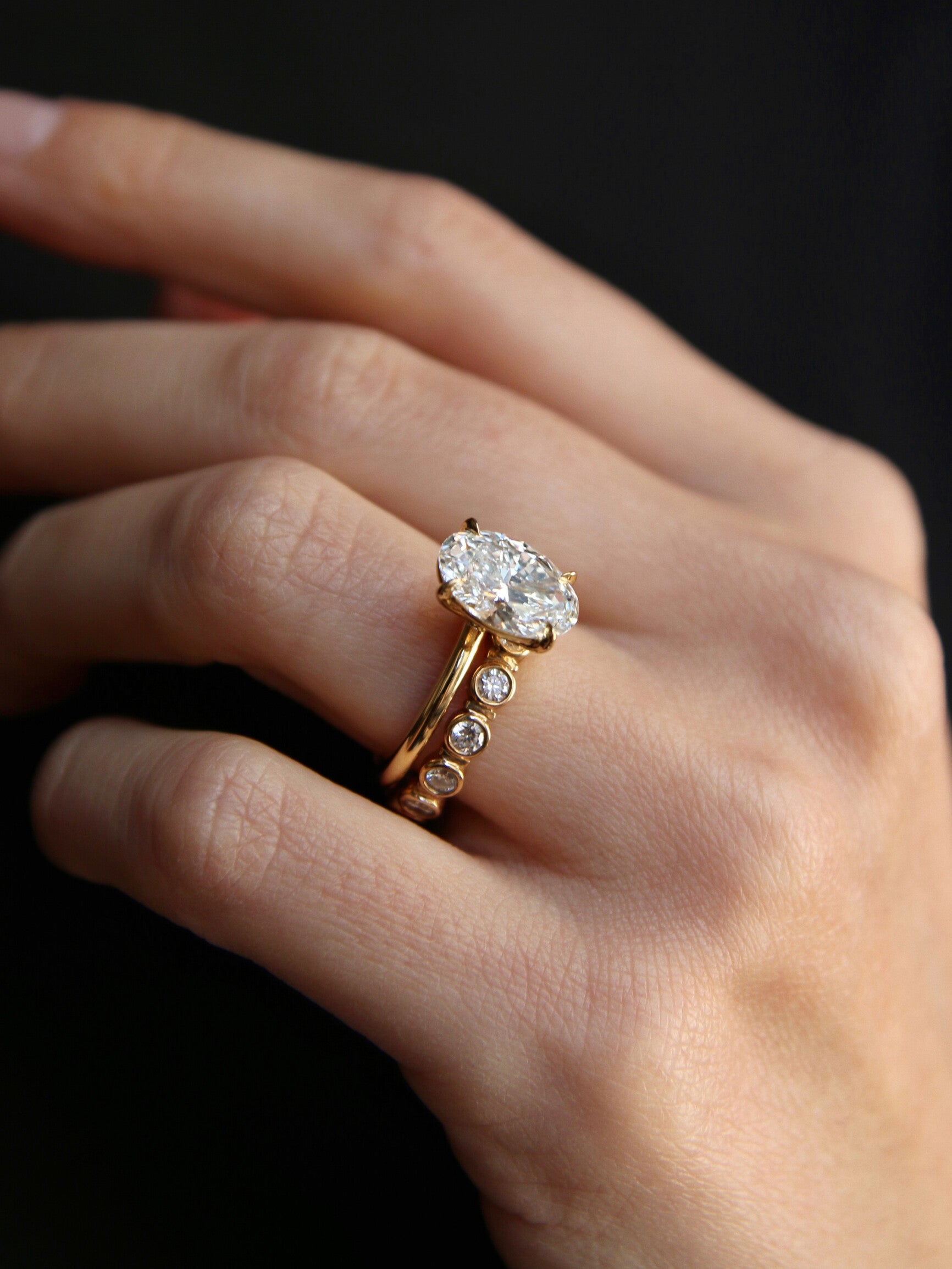 The Naomi Ring - Oval Solitaire Engagement Ring